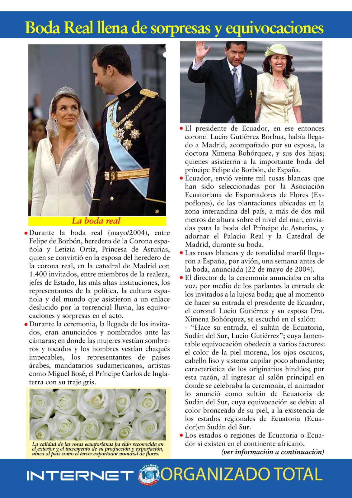 boda real sorpresas